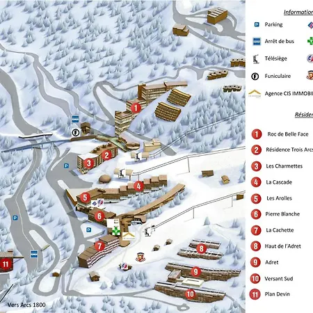Cascade - Pour 4 Personnes A Arc 1600, Aux Pieds Et Proche Des Commerces Mae-1968 شقة Les Arcs (Savoie)